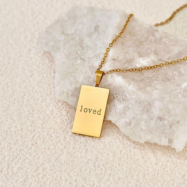 'loved' Affirmation Necklace