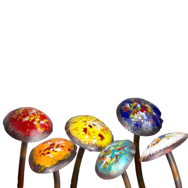 Small Enamel Mushrooms