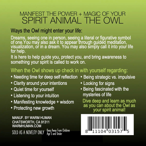 Manifest the Power + Magic of Your Spirit Animal the Owl
