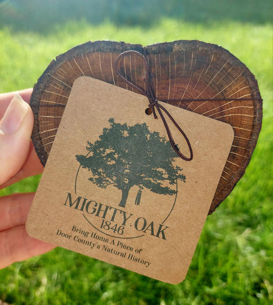 Mighty Oak 1846 Heart Series Set of 4 Coasters by Jen DuPont