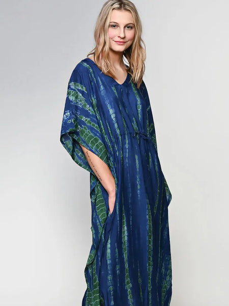 Shibori Tie Dye Kaftan Dresses