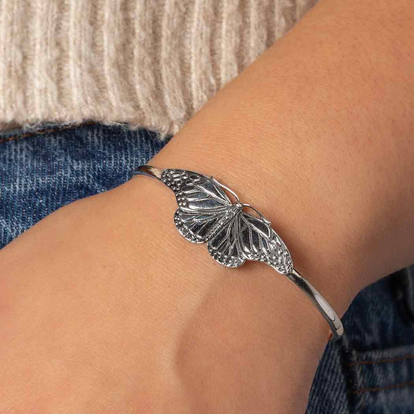 Monarch Butterfly Cuff Bracelet