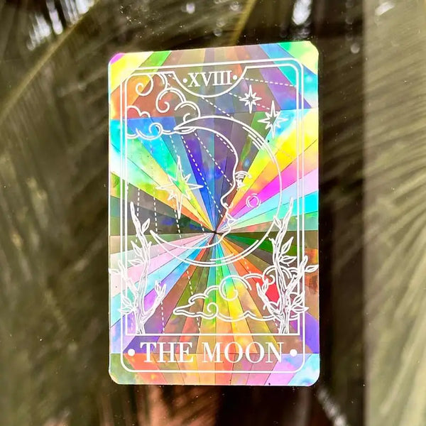The Moon-Tarot Card Suncatcher Window Sticker
