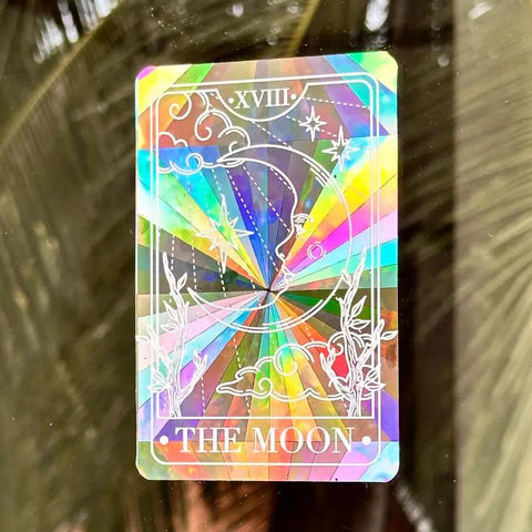 The Moon-Tarot Card Suncatcher Window Sticker