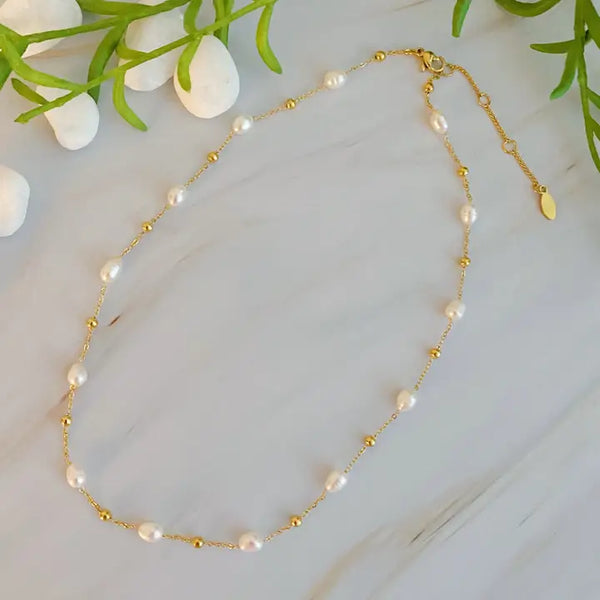 Ashley Freshwater Pearl Necklace - Ellison + Young