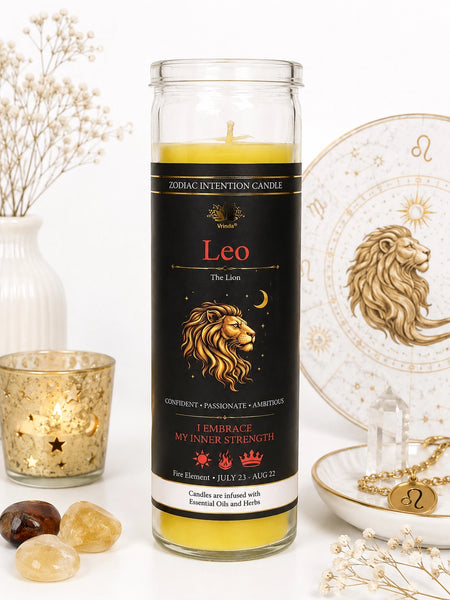 Zodiac Intention Candle: Leo - The Lion