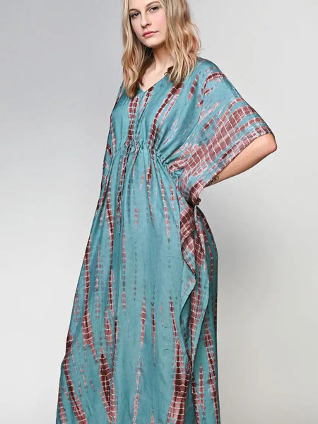 Shibori Tie Dye Kaftan Dresses