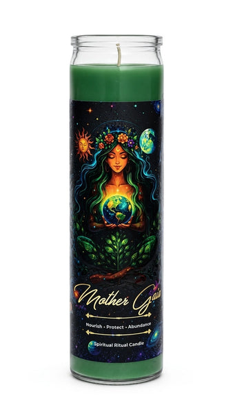 Mother Gaia Spiritual Ritual Jar Candle