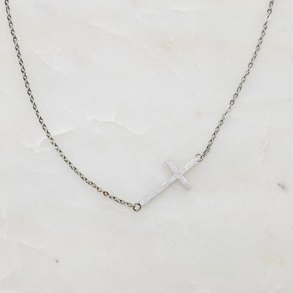 Kayla Cross Necklace - Ellison + Young