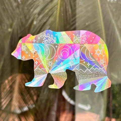 Luna Bear Suncatcher Window Sticker