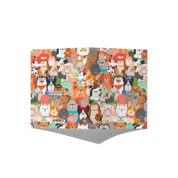 Dog & Puppy Love Soft Touch Greeting Card