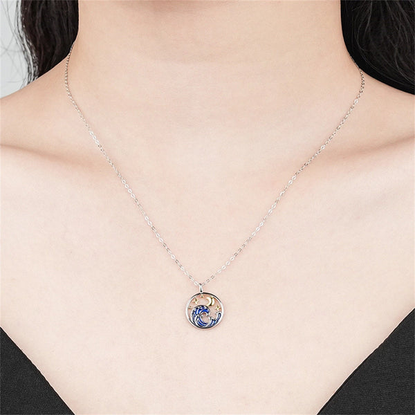 Ocean Necklace in 925 Sterling Silver