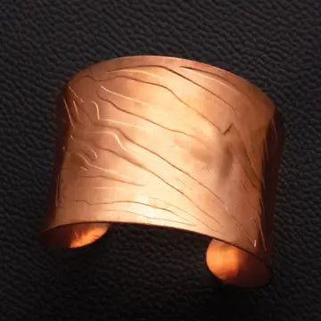 Curved Copper Cuff Bracelet