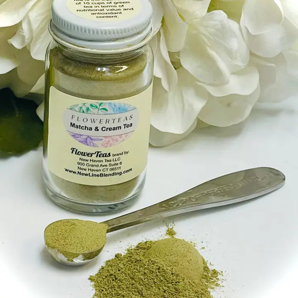 Matcha Tea Blends in Glass Jars