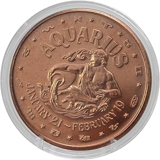 Zodiac Design 1 oz Pure .999 Copper Round Bullion Coin in Capsule