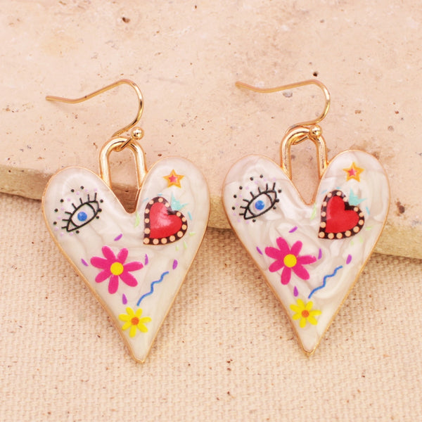 Iconic Looks Gold Heart Icon Earrings