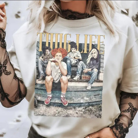 Sanderson Sisters Thug Life Hocus Pocus T-shirt Salem Witches