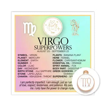 Zodiac Superpowers - Card & Charm