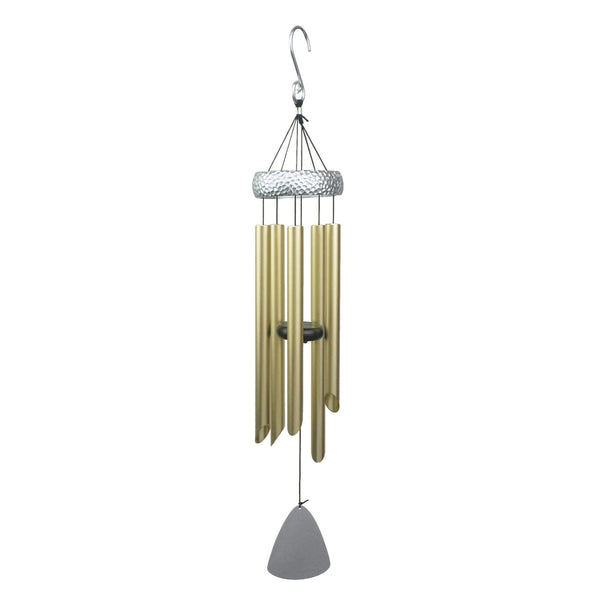 Gold Hammered Wind Chime - 31"