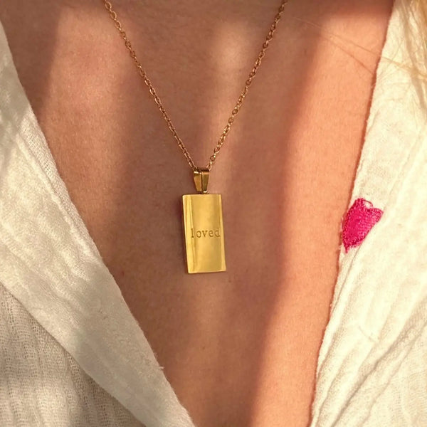 'loved' Affirmation Necklace