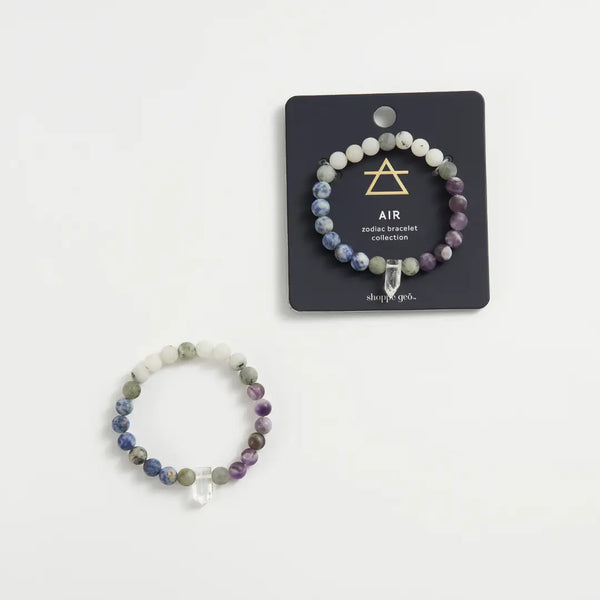 Element Crystal Bead Bracelet Collection: Air