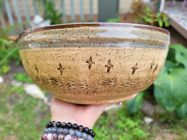 Large Moon and Stars Bowl by Liz Butler