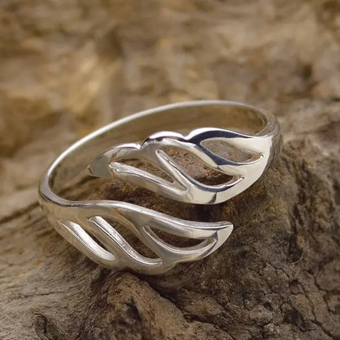 Sterling Silver Adjustable Wing Ring