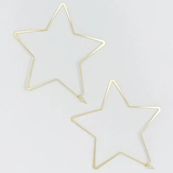 Twinkling Star Hoop Earrings - Ellison + Young