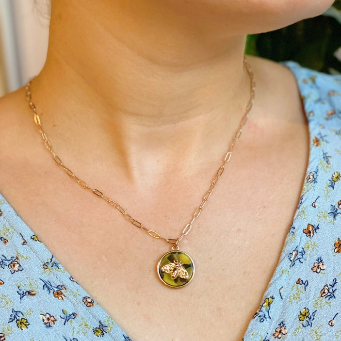 Bee On The Jewel Necklace - Ellison + Young