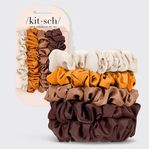 Satin Petite Scrunchies - 5pc set