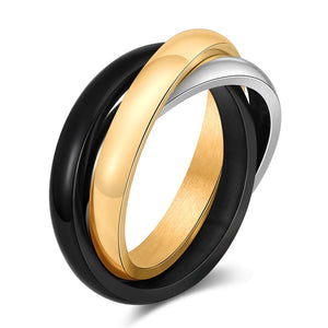 Tricolor Rolling Rings