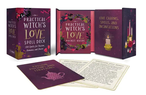The Practical Witch's Love Spell Deck - 100 Spells for Passion, Romance, and Desire