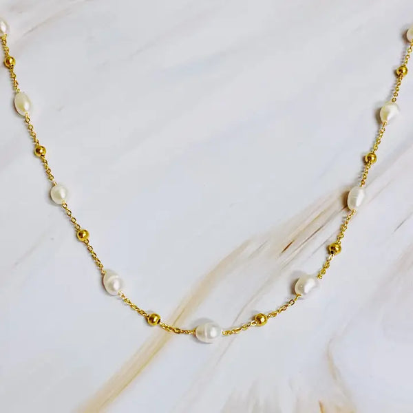 Ashley Freshwater Pearl Necklace - Ellison + Young