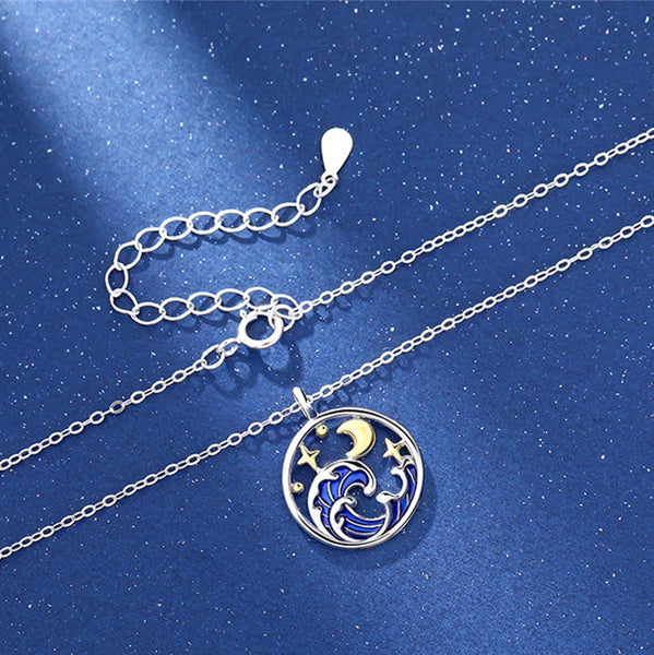 Ocean Necklace in 925 Sterling Silver