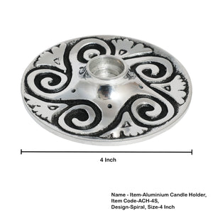 Spiral Metal Chime Candle & Incense Holder