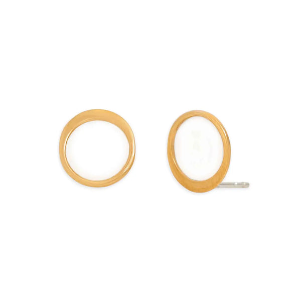 Open Circle Post Earring