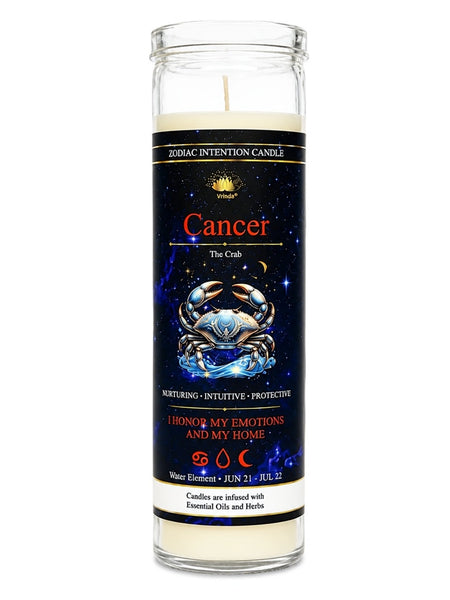 Zodiac Intention Candle: Cancer - The Crab