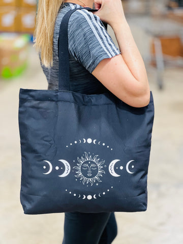 Cotton Tote Bag - Sun & Moon Phases