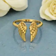 Adjustable Angel Wings Ring