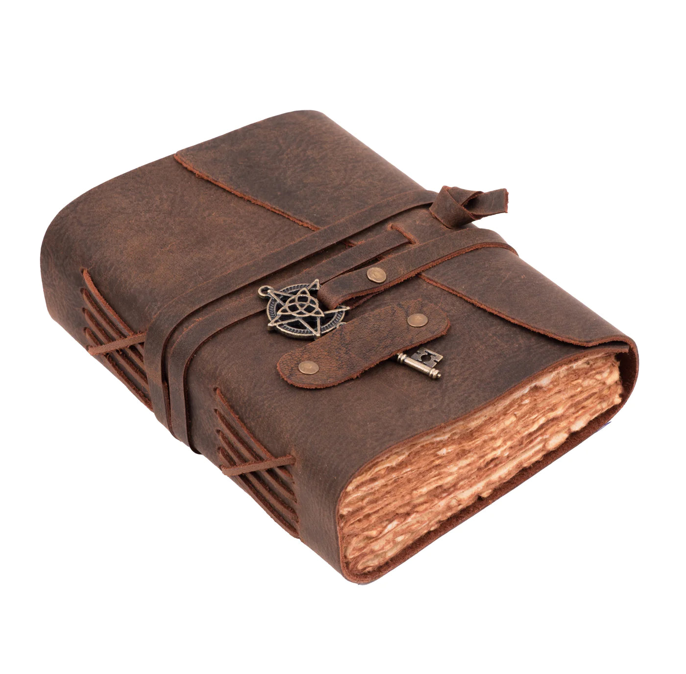 Deckle Paper Leather & Key Journal