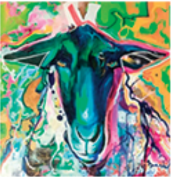 “El Sheepo” Original Acrylic by Ernest Beutel