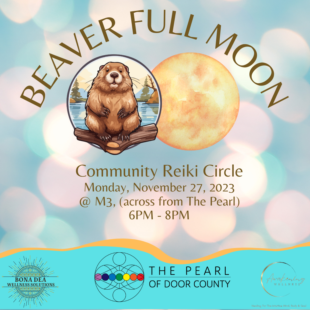 Beaver Full Moon Community Reiki Circle Monday, November 27th, 2023