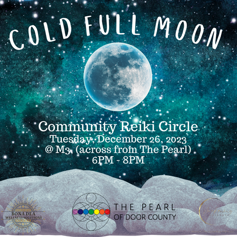 Cold Full Moon Community Reiki Circle Tuesday, December 26th, 2023
