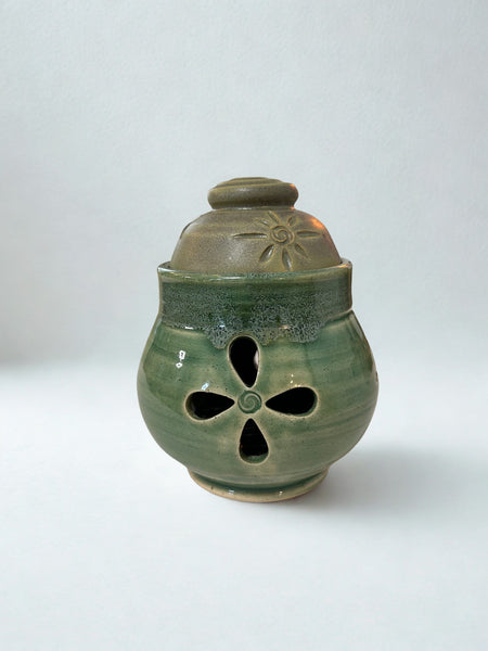 Green Garlic Jar by Liz Butler
