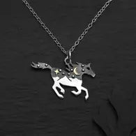 Sterling Silver Horse Necklace