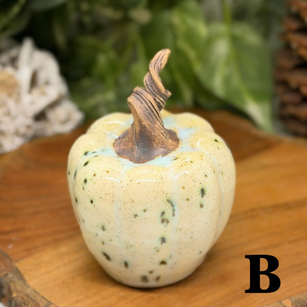 Speckled Green Small Pumpkins by Liz Butler