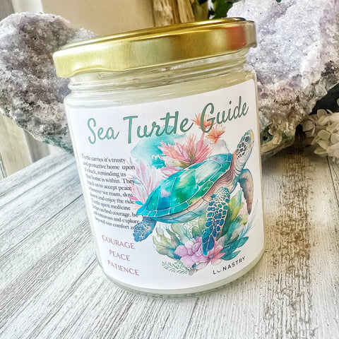 Sea Turtle Spirit Guide Candle