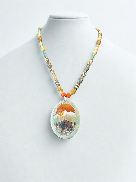 Johnson & Held Vintage Buffalo Necklace - Marcia Nickols Collection