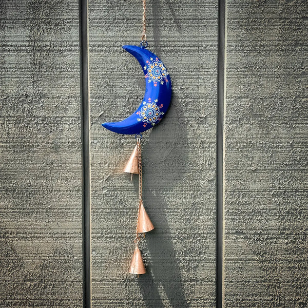 Cosmic Blue Moon Wind Chime