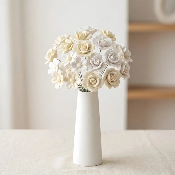 The Forever Bloom Hand-Sculpted Botanicals - White Series